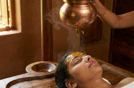 Cooling Ayurvedic Therapy for Head, Hair, and Mind